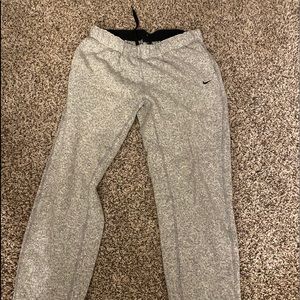 Grey Nike sweatpants